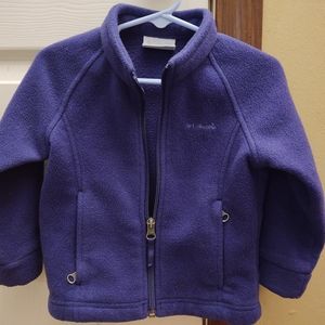 Purple Columbia 2t fleece jacket